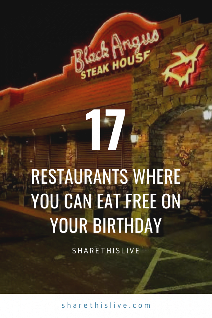 17 Restaurants Where You Can Eat Free On Your Birthday