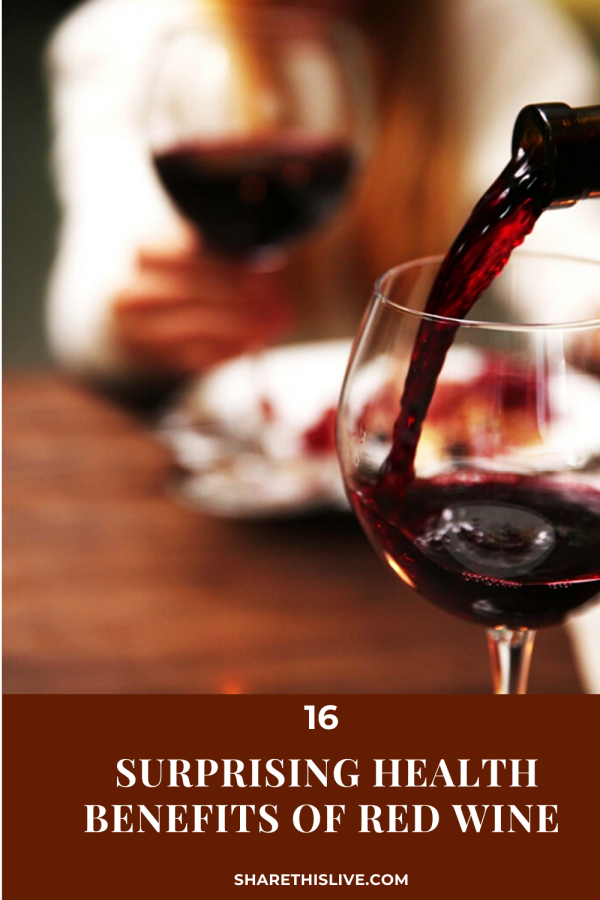 16 Surprising Health Benefits of Red Wine Share This Live